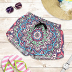 Pastel Mandala Bohemian Pattern Print Women's Shorts