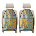 Pastel Maple Leaves Pattern Print Car Seat Organizers