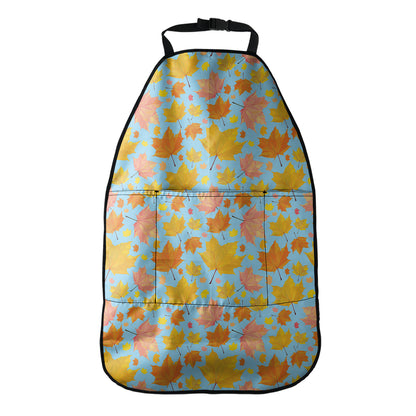 Pastel Maple Leaves Pattern Print Car Seat Organizers