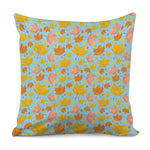 Pastel Maple Leaves Pattern Print Pillow Cover