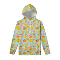 Pastel Maple Leaves Pattern Print Pullover Hoodie