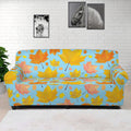 Pastel Maple Leaves Pattern Print Sofa Cover