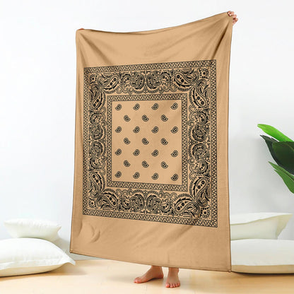 Pastel Orange Bandana Blanket