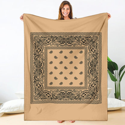 Pastel Orange Bandana Blanket