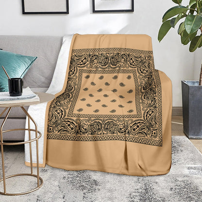 Pastel Orange Bandana Blanket