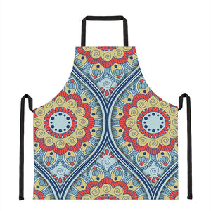 Pastel Ornament Mandala Print Apron