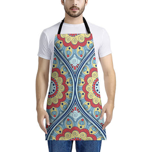 Pastel Ornament Mandala Print Apron