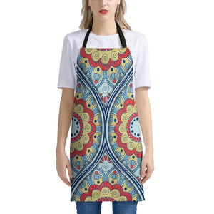 Pastel Ornament Mandala Print Apron