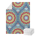 Pastel Ornament Mandala Print Blanket
