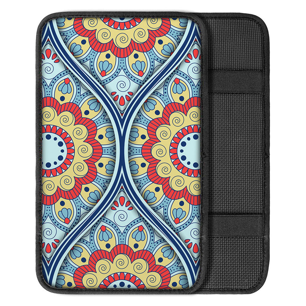 Pastel Ornament Mandala Print Car Center Console Cover