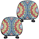 Pastel Ornament Mandala Print Car Headrest Covers