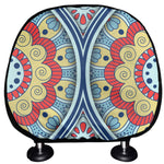 Pastel Ornament Mandala Print Car Headrest Covers
