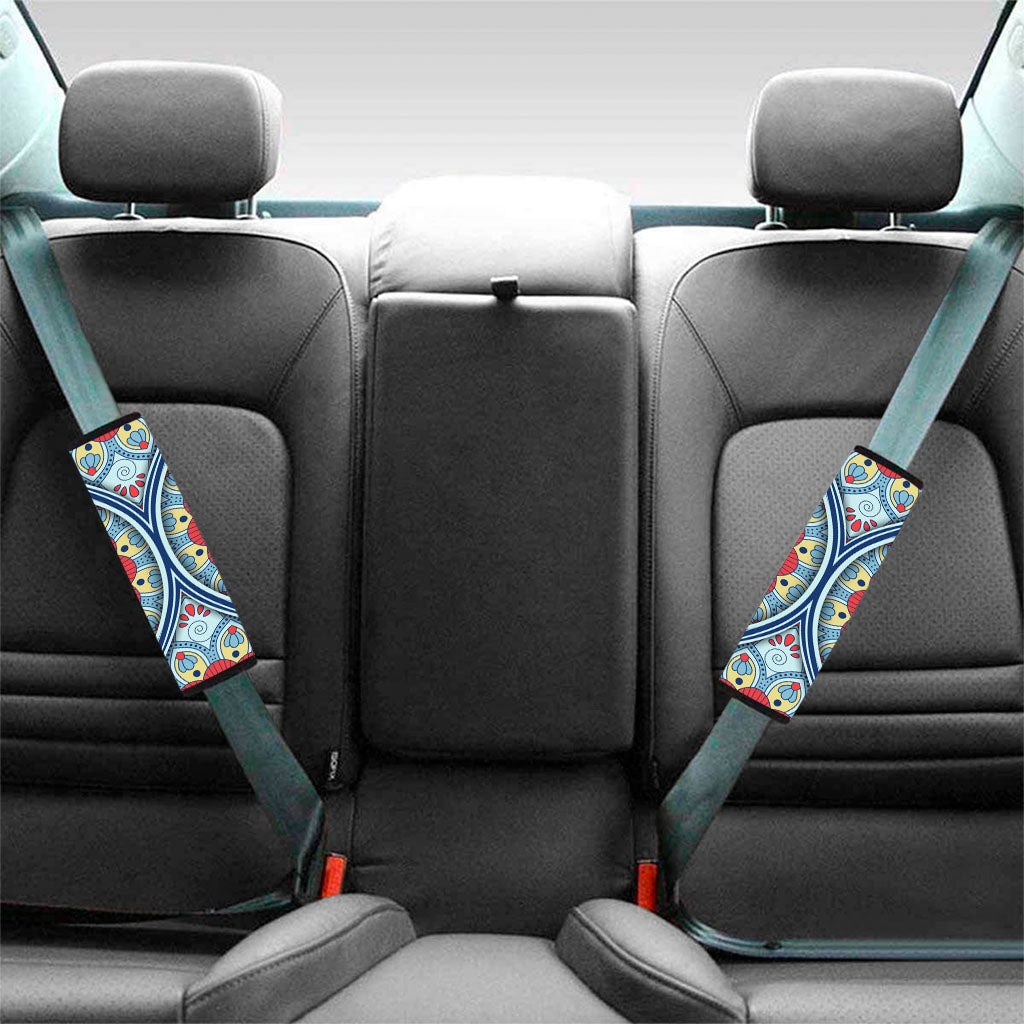 Pastel Ornament Mandala Print Car Seat Belt Covers