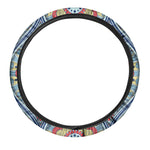 Pastel Ornament Mandala Print Car Steering Wheel Cover