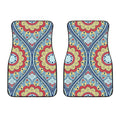 Pastel Ornament Mandala Print Front Car Floor Mats