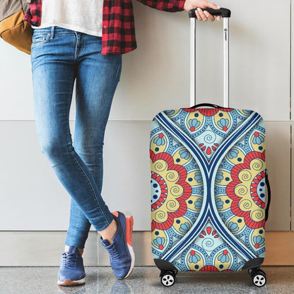 Pastel Ornament Mandala Print Luggage Cover GearFrost