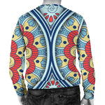 Pastel Ornament Mandala Print Men's Crewneck Sweatshirt GearFrost