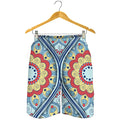 Pastel Ornament Mandala Print Men's Shorts