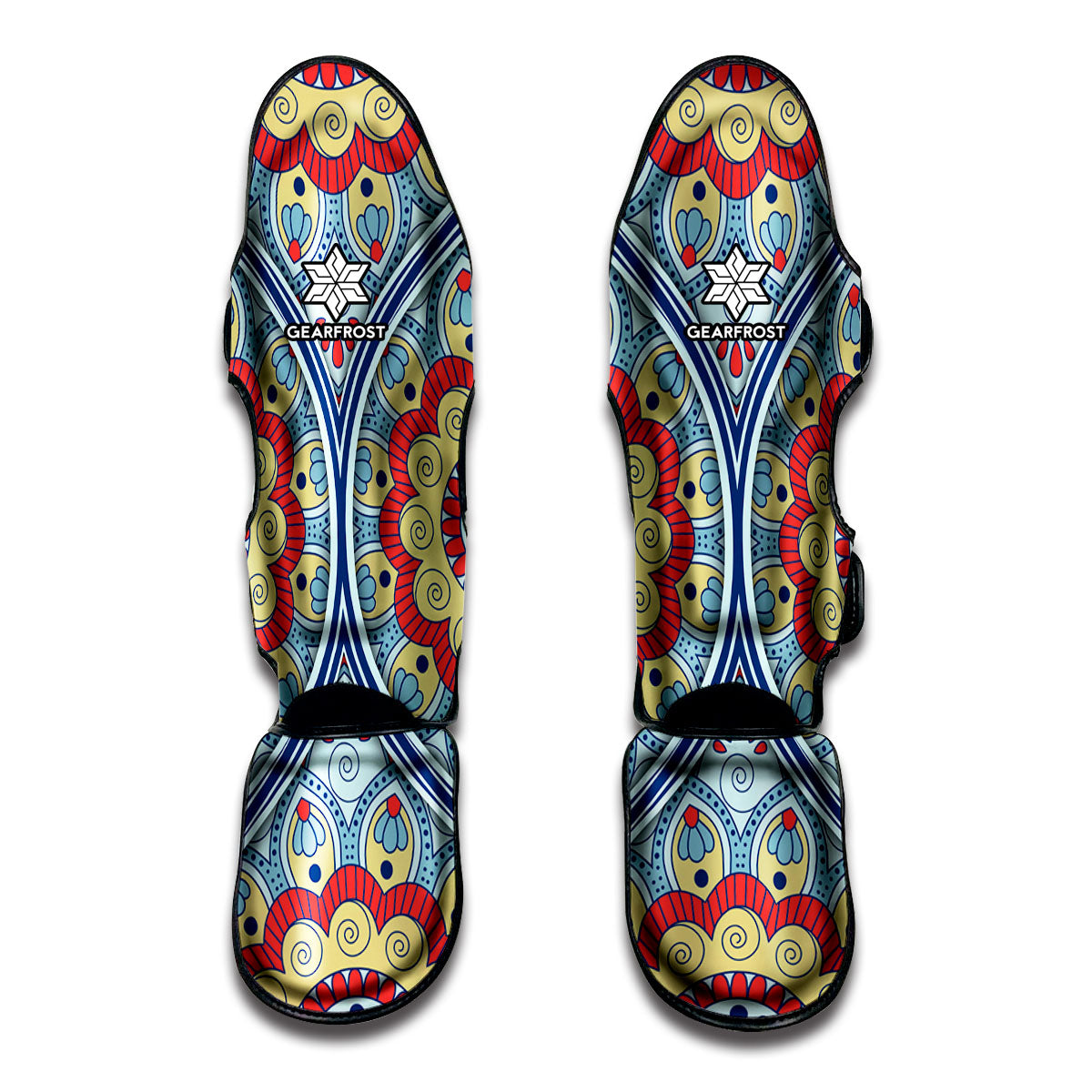 Pastel Ornament Mandala Print Muay Thai Shin Guard