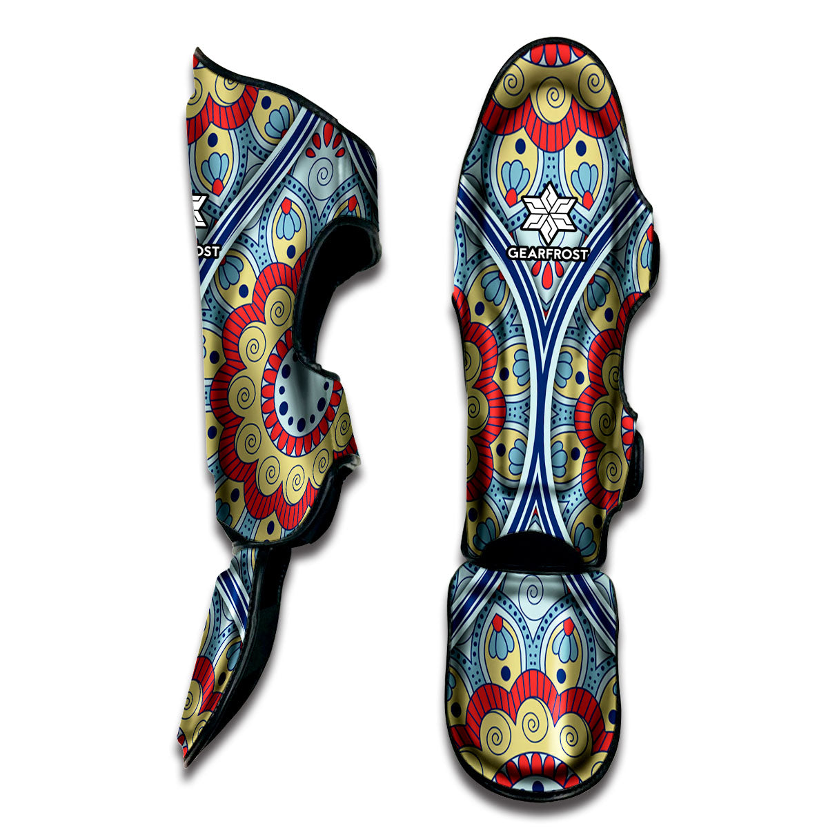 Pastel Ornament Mandala Print Muay Thai Shin Guard