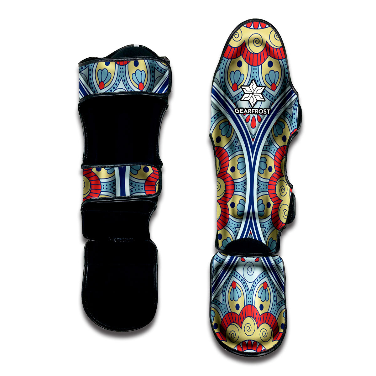 Pastel Ornament Mandala Print Muay Thai Shin Guard