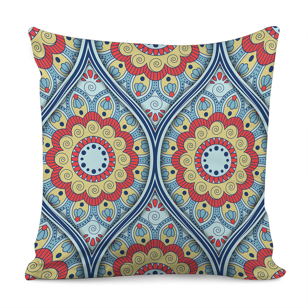 Pastel Ornament Mandala Print Pillow Cover
