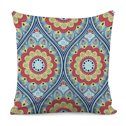 Pastel Ornament Mandala Print Pillow Cover