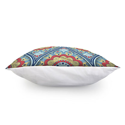 Pastel Ornament Mandala Print Pillow Cover