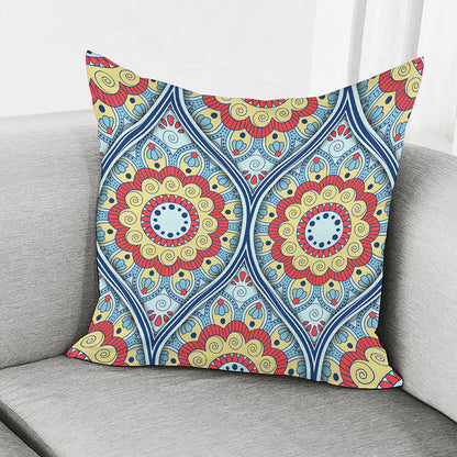Pastel Ornament Mandala Print Pillow Cover