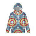 Pastel Ornament Mandala Print Pullover Hoodie