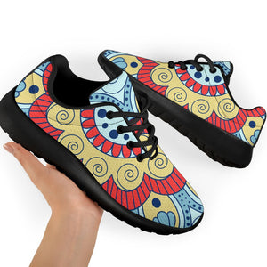 Pastel Ornament Mandala Print Sport Shoes GearFrost