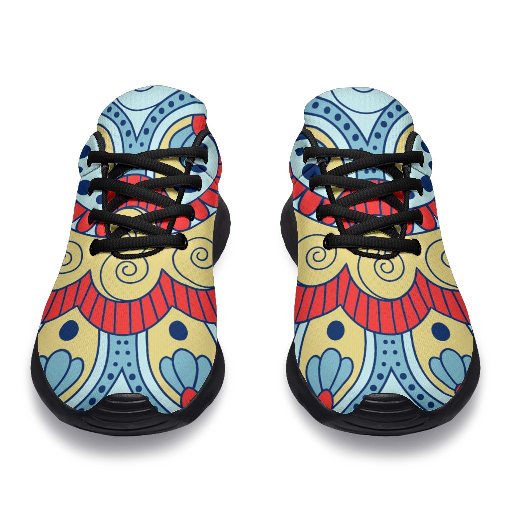 Pastel Ornament Mandala Print Sport Shoes GearFrost