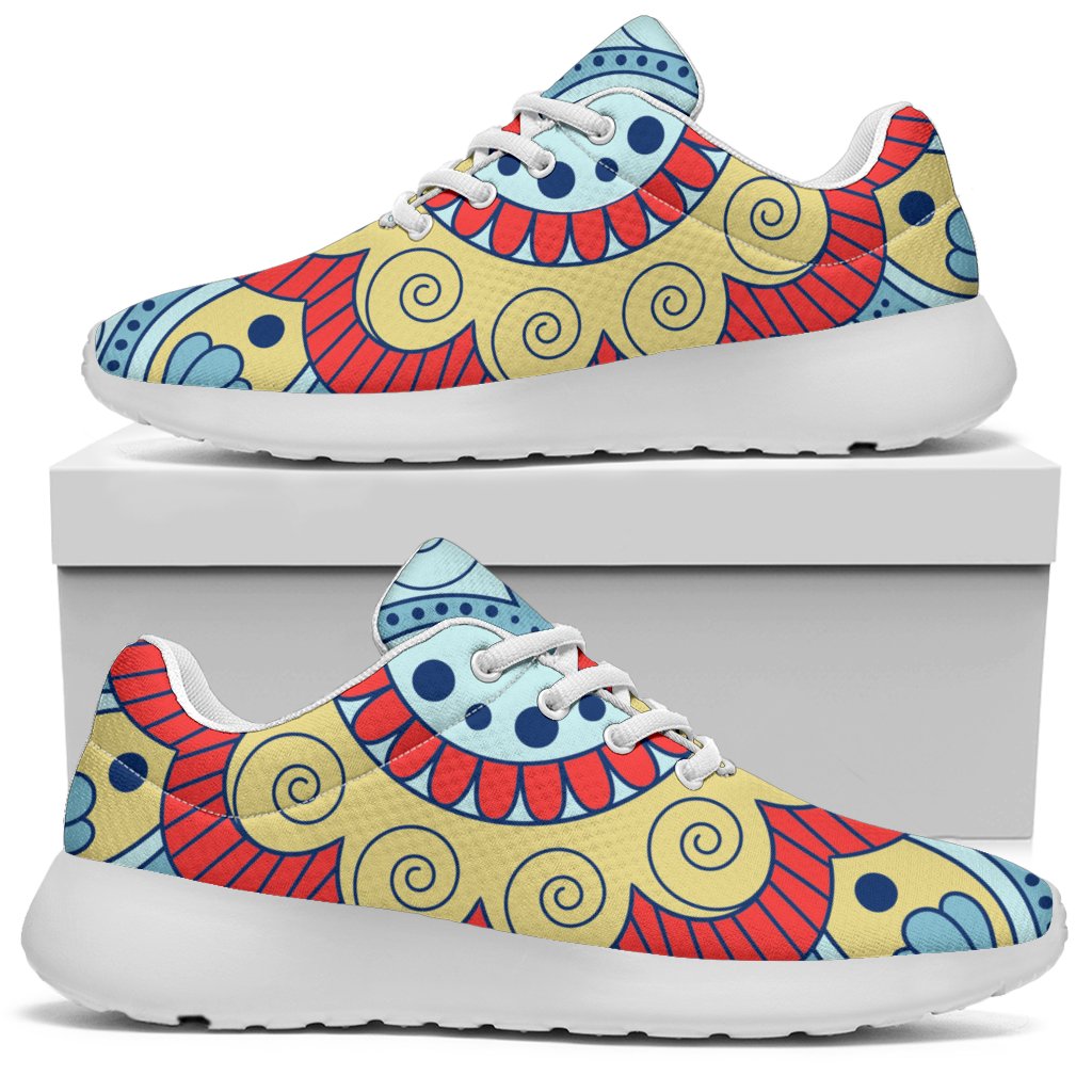 Pastel Ornament Mandala Print Sport Shoes GearFrost