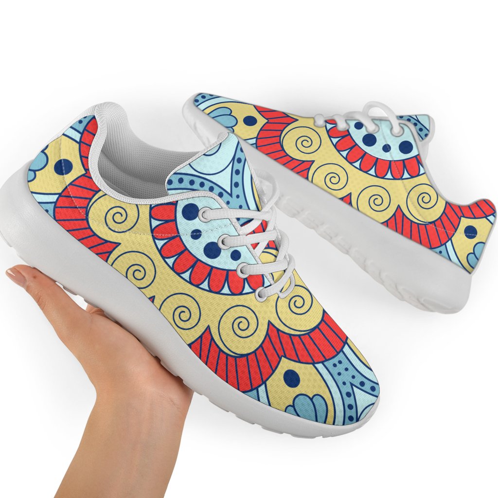 Pastel Ornament Mandala Print Sport Shoes GearFrost