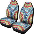 Pastel Ornament Mandala Print Universal Fit Car Seat Covers