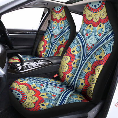 Pastel Ornament Mandala Print Universal Fit Car Seat Covers