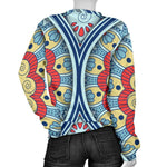 Pastel Ornament Mandala Print Women's Crewneck Sweatshirt GearFrost