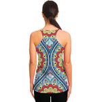 Pastel Ornament Mandala Print Women's Racerback Tank Top