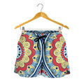 Pastel Ornament Mandala Print Women's Shorts