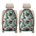 Pastel Palm Tree Pattern Print Car Seat Organizers