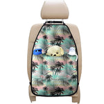 Pastel Palm Tree Pattern Print Car Seat Organizers