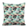 Pastel Palm Tree Pattern Print Pillow Cover