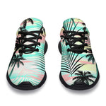 Pastel Palm Tree Pattern Print Sport Shoes GearFrost