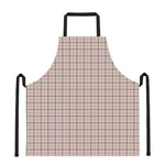 Pastel Pink And Black Tattersall Print Apron