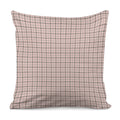 Pastel Pink And Black Tattersall Print Pillow Cover