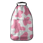 Pastel Pink And White Cow Print Car Seat Organizers
