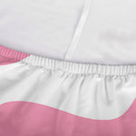 Pastel Pink And White Cow Print Sofa Cover