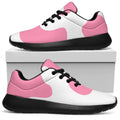 Pastel Pink And White Cow Print Walking Shoes