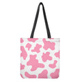Pastel Pink And White Cow Print Tote Bag