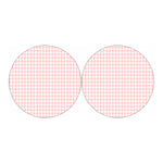 Pastel Pink And White Houndstooth Print Car Coasters